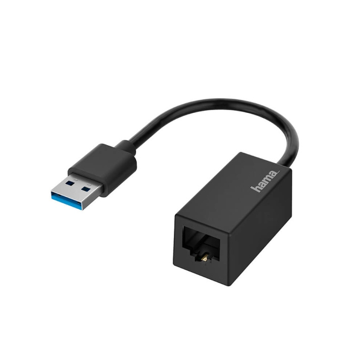 Hama Nettverksadapter USB 3.0 USB - LAN/Ethernet 10/100/1000 i gruppen Datautstyr / Kabler og adaptere / Nettverk / Adaptere og koblinger hos TP E-commerce Nordic AB (C30962)