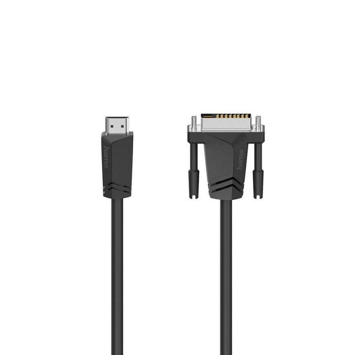 Hama Cable HDMI to DVI/D Black 1.5m i gruppen Elektronikk / Kabler og adaptere / HDMI / Kabler hos TP E-commerce Nordic AB (C31011)