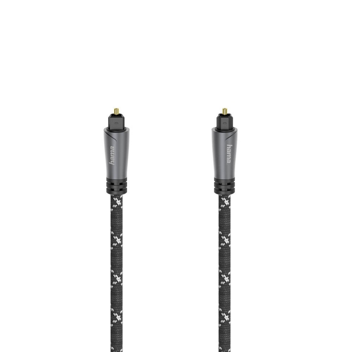HAMA Cable ODT Metal Black 3.0m i gruppen Elektronikk / Kabler og adaptere / Lyd Digital hos TP E-commerce Nordic AB (C31021)