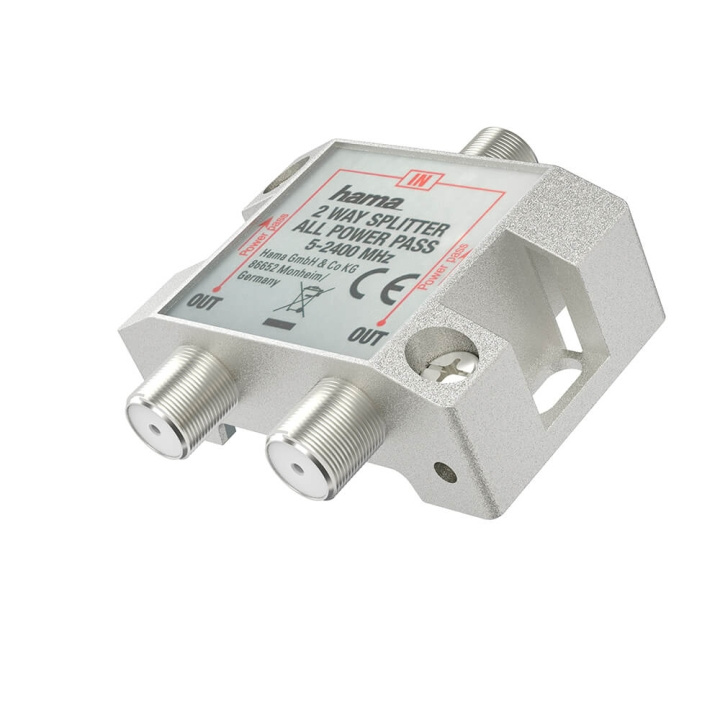 Hama SAT Splitter 2-veis Helskjermet i gruppen Elektronikk / Lyd & Bilde / TV og tilbehør / Antenner og tilbehør hos TP E-commerce Nordic AB (C31030)