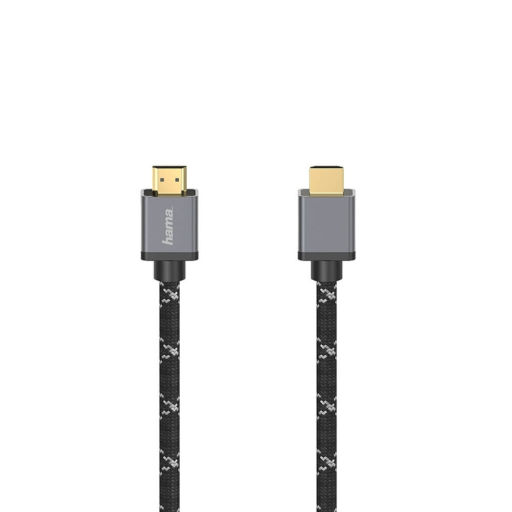 Hama Kabel HDMI Ultra High Speed 8K 48Gbit/s Metall 1.0m i gruppen Elektronikk / Kabler og adaptere / HDMI / Kabler hos TP E-commerce Nordic AB (C31031)