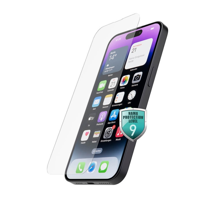 Hama Skjermbeskyttelse Premium iPhone 14 Pro i gruppen SMARTTELEFON & NETTBRETT / Mobilbeskyttelse / Apple / iPhone 14 hos TP E-commerce Nordic AB (C31050)