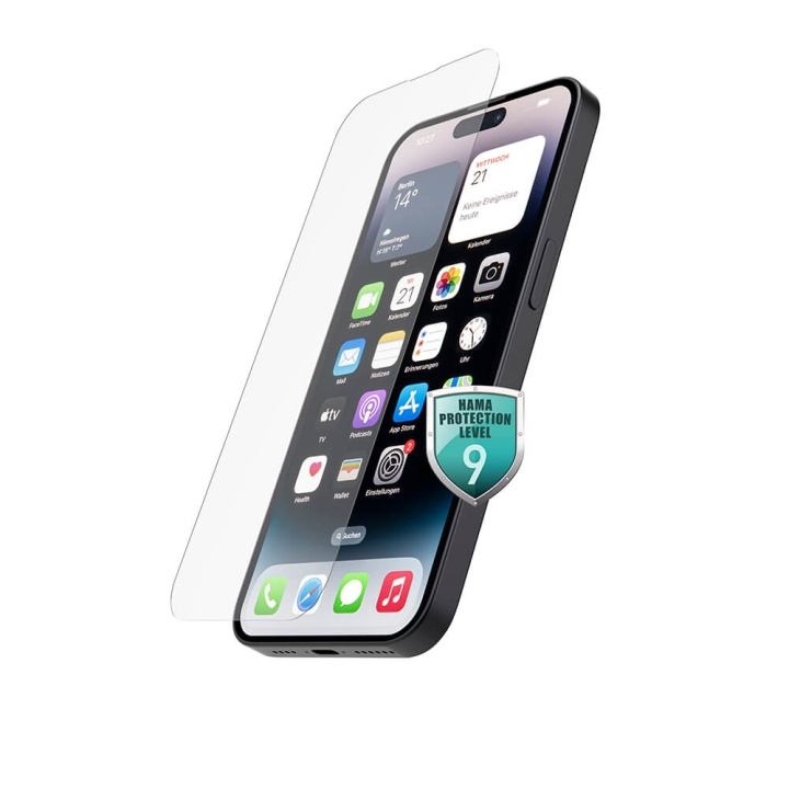 Hama Screen Protector Premium iPhone 14 Pro Max i gruppen SMARTTELEFON & NETTBRETT / Mobilbeskyttelse / Apple / iPhone 14 hos TP E-commerce Nordic AB (C31052)