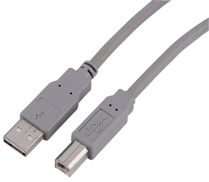 Hama Kabel USB A-B 10p Bulk Grå 5m i gruppen Datautstyr / Kabler og adaptere / USB / USB-A / Kabler hos TP E-commerce Nordic AB (C31063)