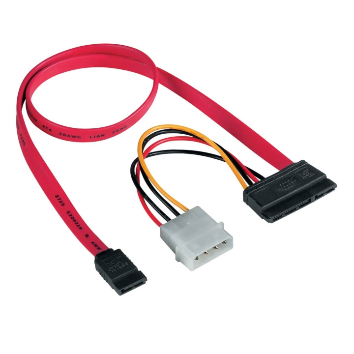 Hama Kabel SATA Med Integrerad Strömförsörjning ST i gruppen Datautstyr / Kabler og adaptere / Intern / SATA hos TP E-commerce Nordic AB (C31074)