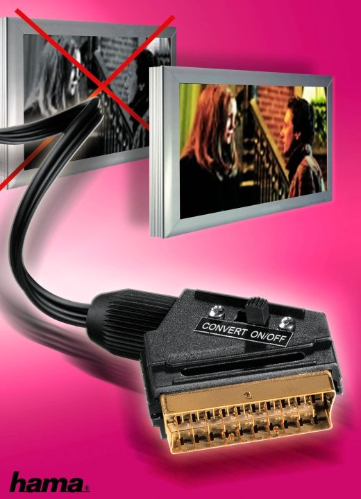 HAMA Kabel Kit Scart-S-video Hane-Hane Guld Svart 5m i gruppen Elektronikk / Kabler og adaptere / Scart hos TP E-commerce Nordic AB (C31083)