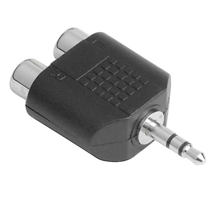 Hama Adapter 3,5mm han,2xphono hun i gruppen Elektronikk / Kabler og adaptere / RCA / Adaptere hos TP E-commerce Nordic AB (C31097)