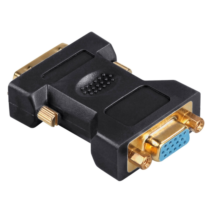 Hama Adapter DVI-VGA Hane-Hona Svart i gruppen Datautstyr / Kabler og adaptere / DVI / Adaptere hos TP E-commerce Nordic AB (C31108)