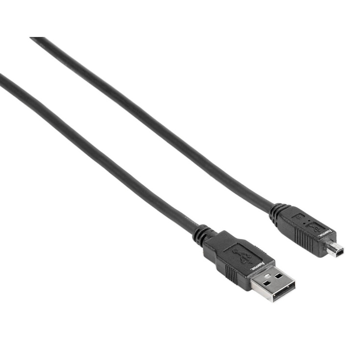 HAMA Kabel USB A-USB Mini B4 Svart 1.8m i gruppen Datautstyr / Kabler og adaptere / USB / Mini-USB / Kabler hos TP E-commerce Nordic AB (C31155)