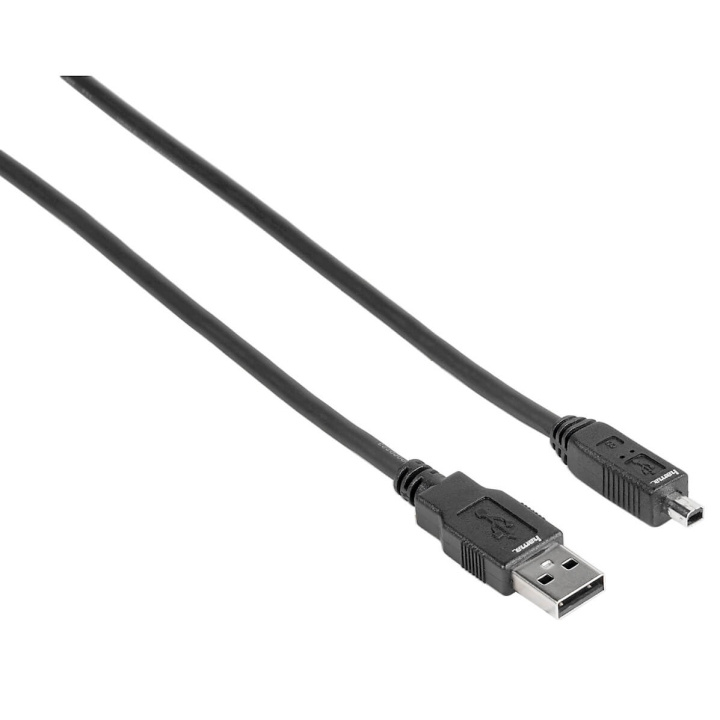 Hama Kabel USB A-USB Mini B4 Svart 1.8m i gruppen Datautstyr / Kabler og adaptere / USB / Mini-USB / Kabler hos TP E-commerce Nordic AB (C31155)