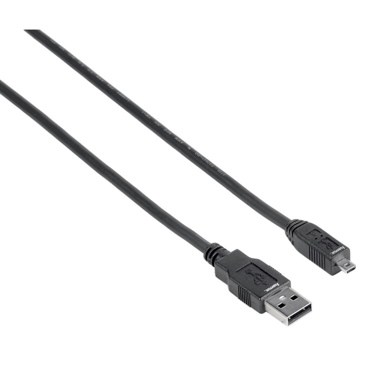 HAMA Kabel USB A-USB Mini B8 Svart 1.8m i gruppen Datautstyr / Kabler og adaptere / USB / Mini-USB / Kabler hos TP E-commerce Nordic AB (C31157)