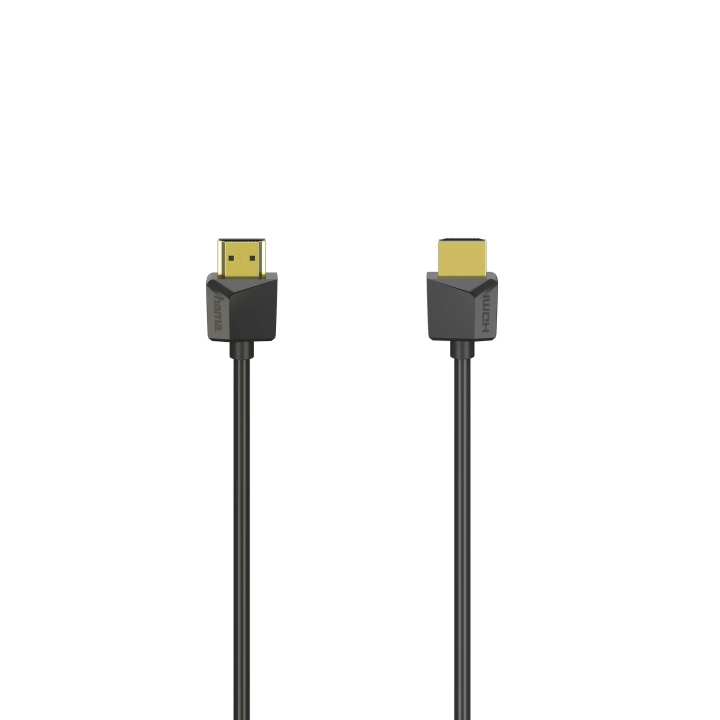 HAMA Kabel HDMI Ethernet Flexislim Svart 1.5m i gruppen Elektronikk / Kabler og adaptere / HDMI / Kabler hos TP E-commerce Nordic AB (C31186)