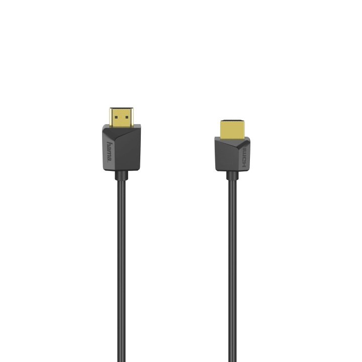 Hama Kabel HDMI Ethernet Flexislim Svart 5m i gruppen Elektronikk / Kabler og adaptere / HDMI / Kabler hos TP E-commerce Nordic AB (C31188)