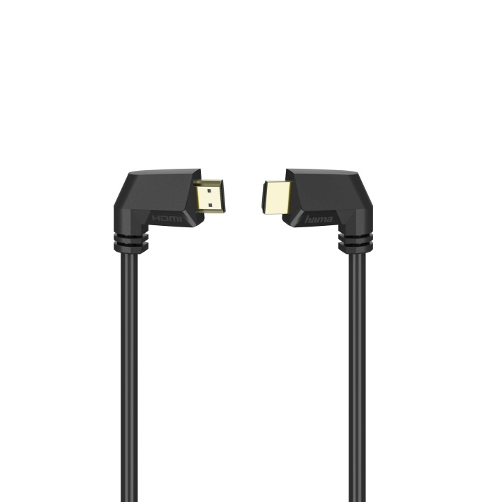 Hama Kabel HDMI Ethernet Vinklad Guld Svart 1.5m i gruppen Elektronikk / Kabler og adaptere / HDMI / Kabler hos TP E-commerce Nordic AB (C31189)