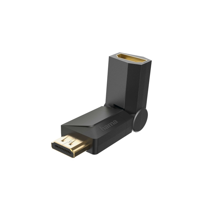 HAMA Adapter HDMI Rotation Hona-Hane Guld Svart i gruppen Elektronikk / Kabler og adaptere / HDMI / Adaptere hos TP E-commerce Nordic AB (C31197)