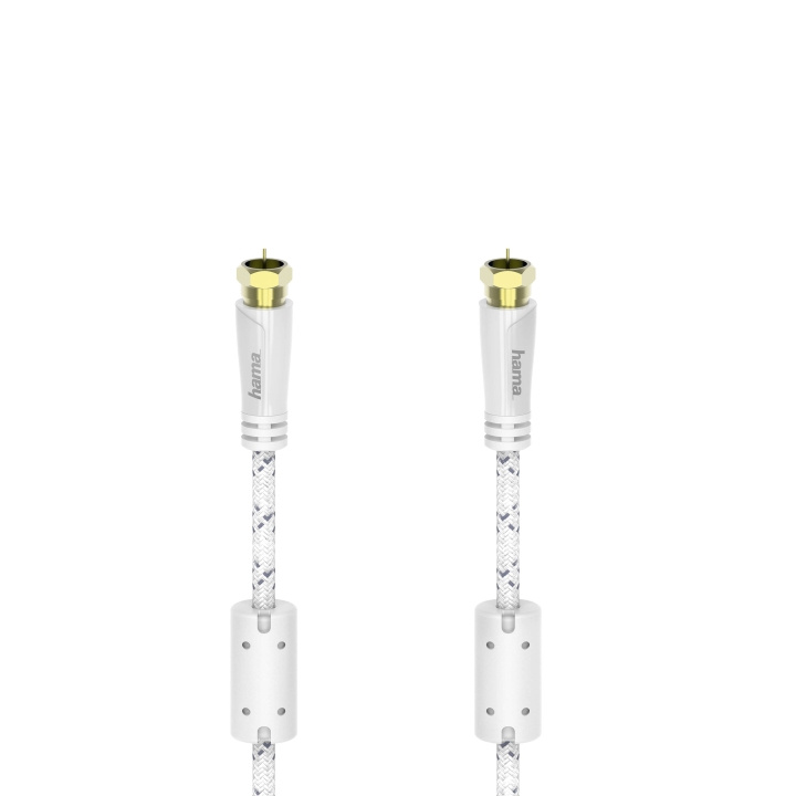 Hama Kabel Antenn SAT 120dB F-Plug-F-Plug Vit 5m i gruppen Elektronikk / Kabler og adaptere / Antennekabler og tilbehør / Antennekabler hos TP E-commerce Nordic AB (C31203)