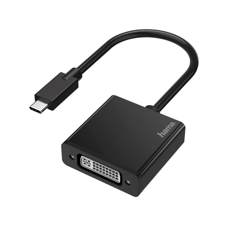 Hama Videoadapter USB-C til DVI Ultra-HD 4K i gruppen Datautstyr / Kabler og adaptere / DisplayPort / Adaptere hos TP E-commerce Nordic AB (C31206)