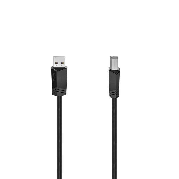 HAMA Cable USB 2.0 480 Mbit/s 1,5m Black i gruppen Datautstyr / Kabler og adaptere / USB / USB-A / Kabler hos TP E-commerce Nordic AB (C31210)