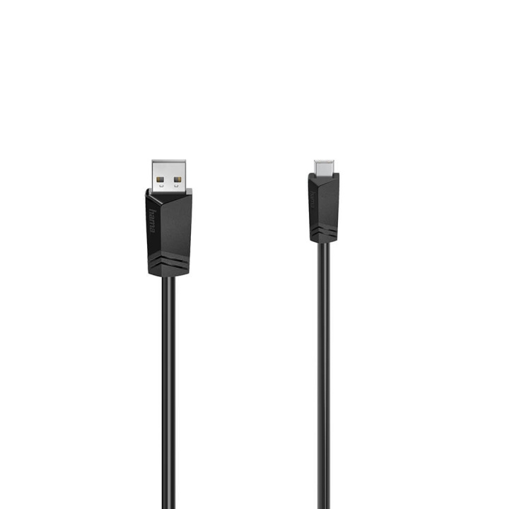 Hama Cable USB-Mini-B to USB-A USB 2.0 480 Mbit/s Black 1.5m i gruppen Datautstyr / Kabler og adaptere / USB / Mini-USB / Kabler hos TP E-commerce Nordic AB (C31213)