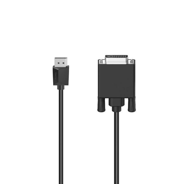 Hama Cable DisplayPort to DVI Ultra-HD 4K Black 1.5m i gruppen Datautstyr / Kabler og adaptere / DisplayPort / Kabler hos TP E-commerce Nordic AB (C31217)
