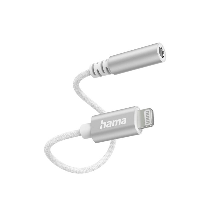 Hama Lydadapter Lightning till 3,5 mm Hvit i gruppen Elektronikk / Lyd & Bilde / Høyttalere & tilbehør / Tilbehør hos TP E-commerce Nordic AB (C31228)