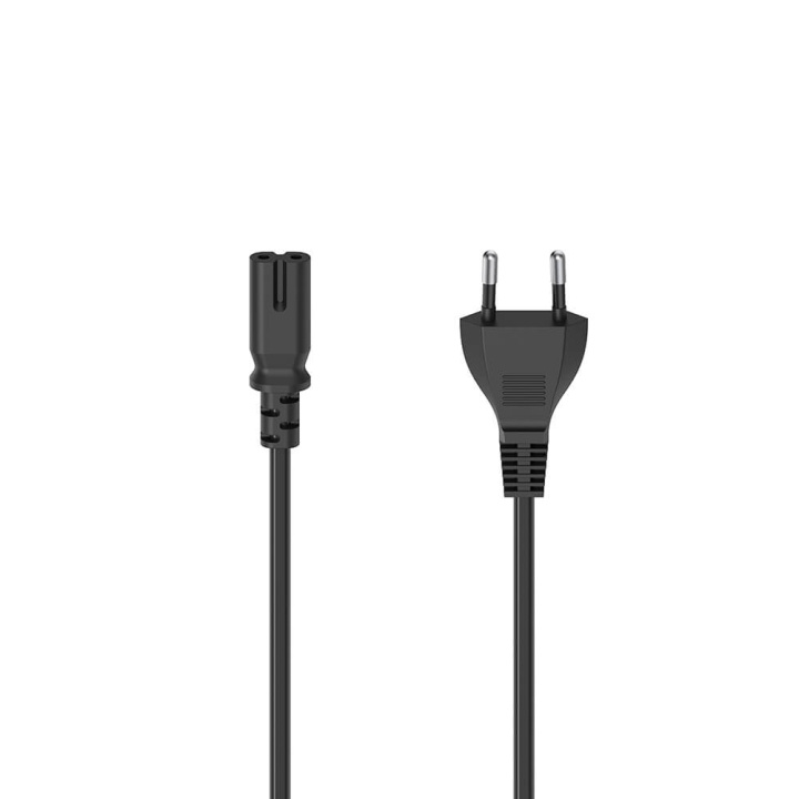Hama Mains Cable Euro Plug Black 1.5m i gruppen Datautstyr / Kabler og adaptere / elektriske kabler hos TP E-commerce Nordic AB (C31244)