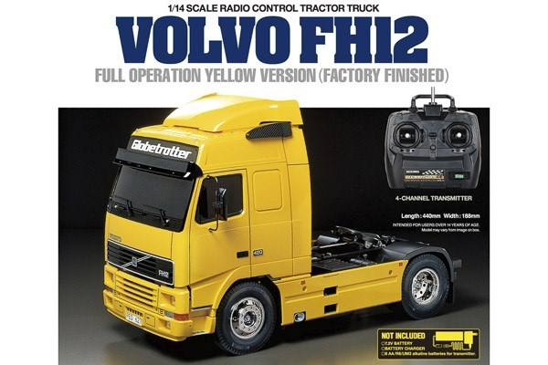 Tamiya 1:14 R/C Full Option - Volvo FH12 Gul i gruppen LEKER, BARN OG BABY / Radiostyrt / Radiostyrte biler hos TP E-commerce Nordic AB (C31492)