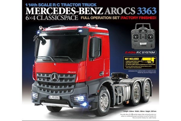 Tamiya 1:14 R/C Full Option - Mercedes-Benz Arocs 3363 6x i gruppen LEKER, BARN OG BABY / Radiostyrt / Radiostyrte biler hos TP E-commerce Nordic AB (C31554)