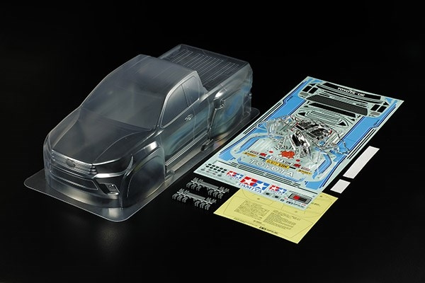 Tamiya 1/10 skala R/C Toyota Hilux Extra Cab karosserideler S i gruppen LEKER, BARN OG BABY / Radiostyrt / Reservedeler & Ekstra tilbehør / TAMIYA hos TP E-commerce Nordic AB (C31562)