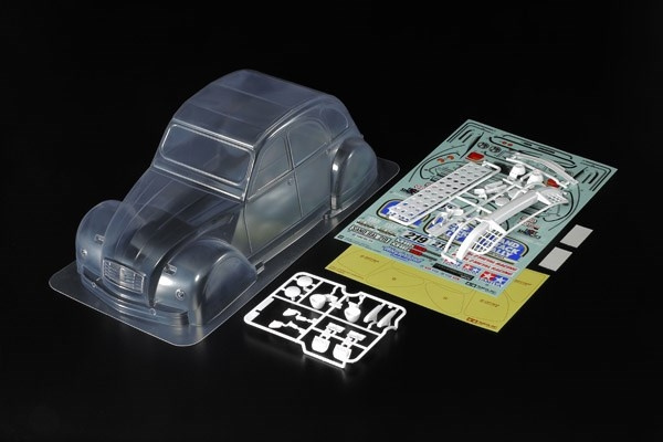 Tamiya 1/10 skala R/C Citroën 2CV Rally karosseridelsett i gruppen LEKER, BARN OG BABY / Radiostyrt / Reservedeler & Ekstra tilbehør / TAMIYA hos TP E-commerce Nordic AB (C31572)