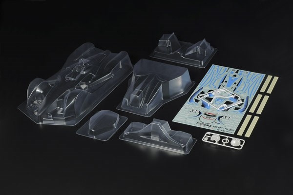 Tamiya r/C Formel E GEN2-bil i skala 1/10 - sett med karosserideler i gruppen LEKER, BARN OG BABY / Radiostyrt / Reservedeler & Ekstra tilbehør / TAMIYA hos TP E-commerce Nordic AB (C31587)
