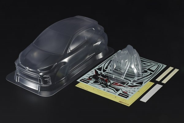 Tamiya 1/10 skala R/C TOYOTA GR Yaris karosseridelsett i gruppen LEKER, BARN OG BABY / Radiostyrt / Reservedeler & Ekstra tilbehør / TAMIYA hos TP E-commerce Nordic AB (C31592)