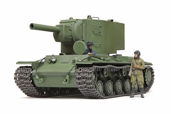 TAMIYA 1/35 Russian Heavy Tank KV-2 i gruppen SPORT, FRITID & HOBBY / Hobby / Plastmodeller / Militære kjøretøy (land) hos TP E-commerce Nordic AB (C31676)