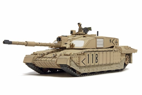 TAMIYA 1/48 British Main Battle Tank Challenger 2 (Desert i gruppen SPORT, FRITID & HOBBY / Hobby / Plastmodeller / Militære kjøretøy (land) hos TP E-commerce Nordic AB (C31687)