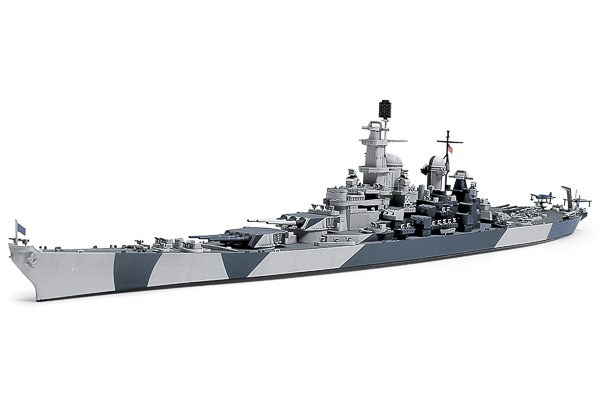 TAMIYA 1/700 U.S. Battleship Iowa i gruppen SPORT, FRITID & HOBBY / Hobby / Plastmodeller / Militære kjøretøy (land) hos TP E-commerce Nordic AB (C31707)