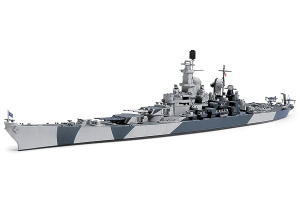 Tamiya 1/700 U.S. slagskip Iowa i gruppen SPORT, FRITID & HOBBY / Hobby / Plastmodeller / Militære kjøretøy (land) hos TP E-commerce Nordic AB (C31707)