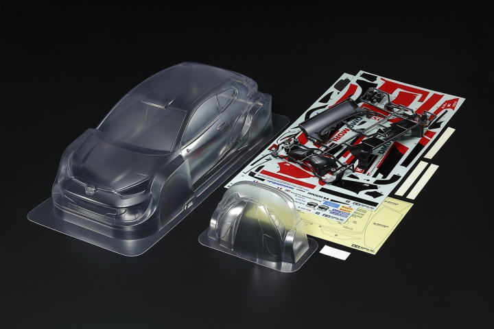 Tamiya 1/10 skala R/C Toyota GAZOO Yaris karosseridelsett i gruppen LEKER, BARN OG BABY / Radiostyrt / Reservedeler & Ekstra tilbehør / TAMIYA hos TP E-commerce Nordic AB (C31748)