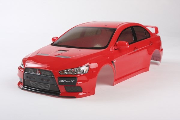 Tamiya r/C Lancer Evo X karosseridelsett i skala 1/10 i gruppen LEKER, BARN OG BABY / Radiostyrt / Reservedeler & Ekstra tilbehør / TAMIYA hos TP E-commerce Nordic AB (C31785)