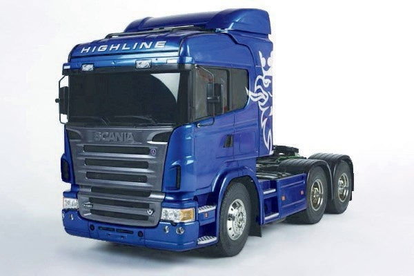 Tamiya 1/14 Scania R620 (ferdig lakkert blå) i gruppen LEKER, BARN OG BABY / Radiostyrt / Radiostyrte biler hos TP E-commerce Nordic AB (C31786)