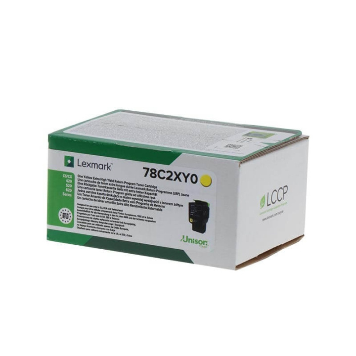 Lexmark Toner 78C2XY0 Gul Extra High Yield, Return i gruppen Datautstyr / Skrivere og tilbehør / Blekk og toner / Toner / Lexmark hos TP E-commerce Nordic AB (C32163)