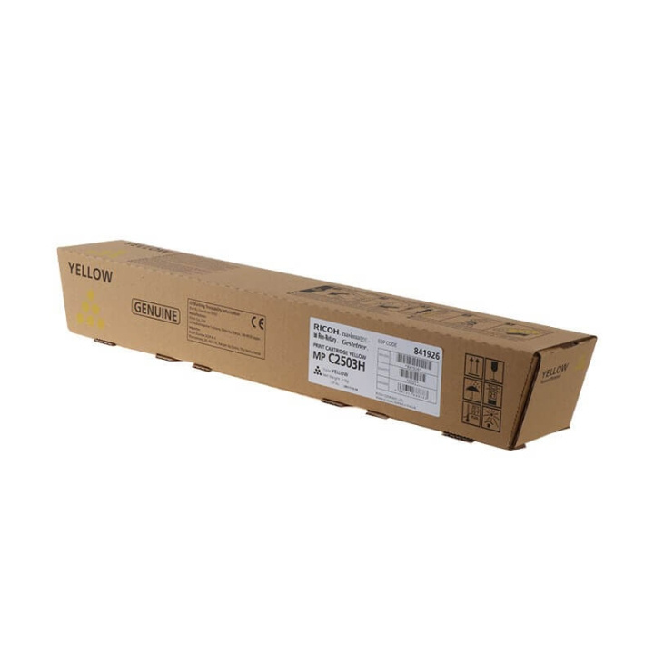 Ricoh Toner 841926 MP C2503H Gul i gruppen Datautstyr / Skrivere og tilbehør / Blekk og toner / Toner / Andre hos TP E-commerce Nordic AB (C32212)