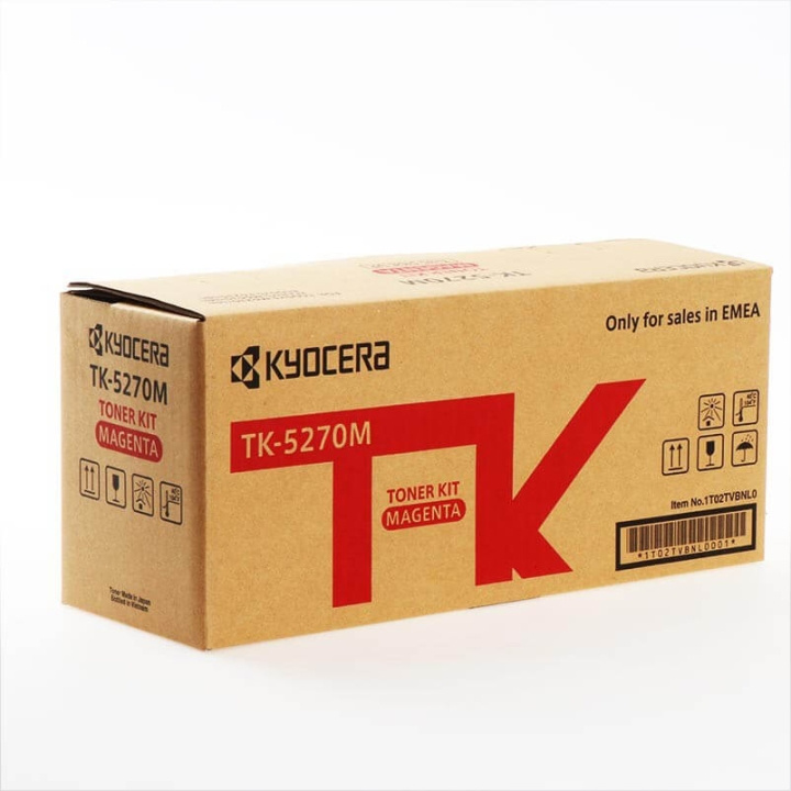 Kyocera Toner 1T02TVBNL0 TK-5270 Magenta i gruppen Datautstyr / Skrivere og tilbehør / Blekk og toner / Toner / Kyocera hos TP E-commerce Nordic AB (C32258)