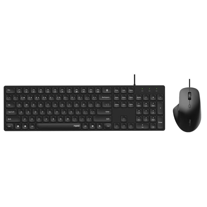 Rapoo Tastatur/Musesett NX8020 Kablet Svart i gruppen Datautstyr / Mus & Tastatur / Tastatur / Kablede hos TP E-commerce Nordic AB (C32261)