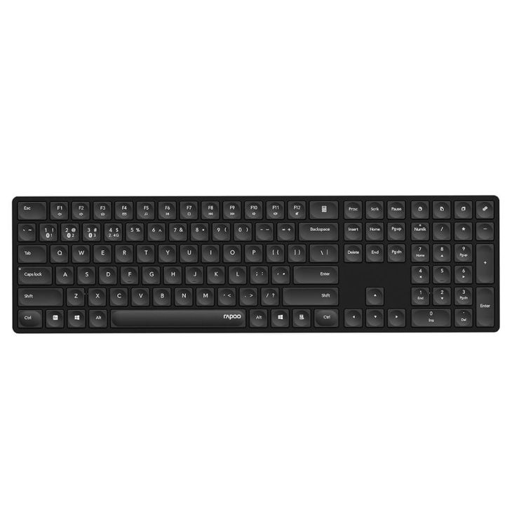 Rapoo Tastatur E8020 Multi-Mode Trådløst Ultratynt i gruppen Datautstyr / Mus & Tastatur / Tastatur / Trådløs hos TP E-commerce Nordic AB (C32262)