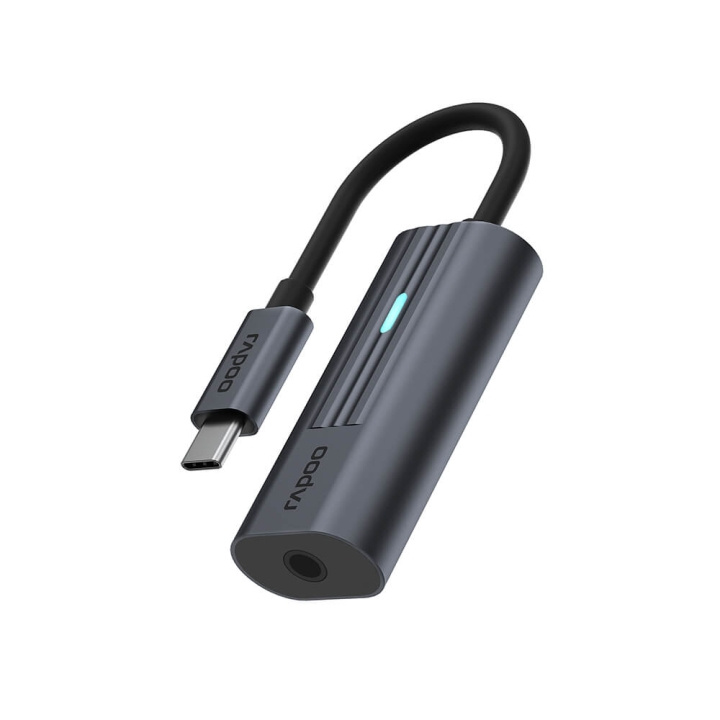 Rapoo Adapter USB-C UCA-1002 USB-C til 3.5 mm Lyd i gruppen Elektronikk / Kabler og adaptere / Lyd analog / Adaptere hos TP E-commerce Nordic AB (C32268)