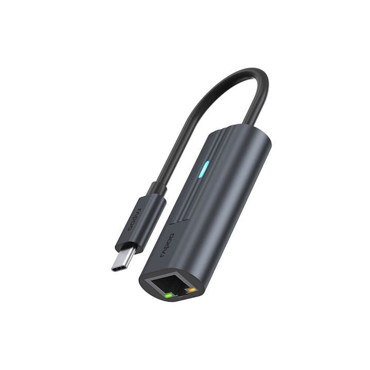 Rapoo USB-C Adapter UCA-1006 USB-C to Gigabit LAN Adapter i gruppen Datautstyr / Kabler og adaptere / Nettverk / Adaptere og koblinger hos TP E-commerce Nordic AB (C32271)