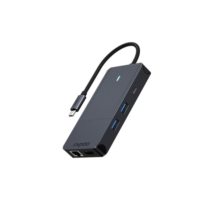 Rapoo Multiport USB-C UCM-2005 10-i-1 USB-C-Adapter i gruppen Datautstyr / Datamaskin Tilbehør / USB-Hubs hos TP E-commerce Nordic AB (C32275)