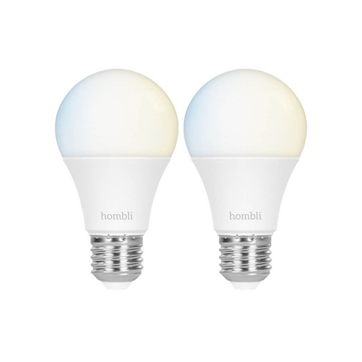 Hombli Smartlampe E27 9W Promo 2-pakning CCT i gruppen Elektronikk / Lys / LED-lys hos TP E-commerce Nordic AB (C32281)