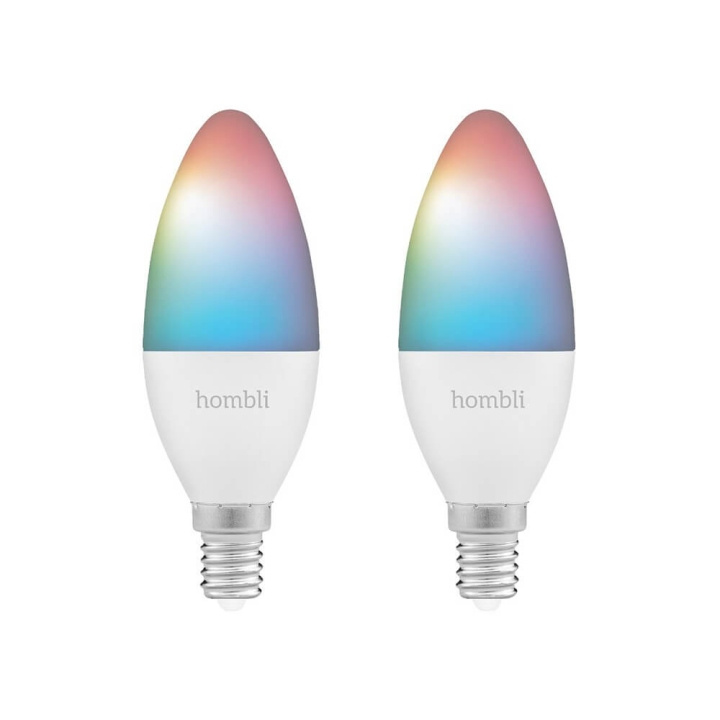 Hombli Smart Lampa E14 RGB Promo 2-Pack CCT i gruppen Elektronikk / Lys / LED-lys hos TP E-commerce Nordic AB (C32283)