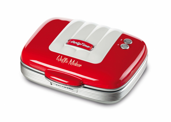 Ariete Party Time waffle maker Red i gruppen HJEM, HUS OG HAGE / Husholdningsapparater / Vaffeljern hos TP E-commerce Nordic AB (C32389)